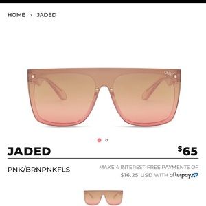 PINK QUAY AUSTRALIA SUNGLASSES